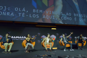 São Paulo, 03 de dezembro de 2016. Cobertura do evento CCXP 2016 no São Paulo EXPO. Paris Filmes. Auditório Cinemark. FOTOS: Daniel Deak