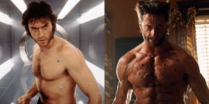 Antes de depois de Hugh Jackman (Wolverine -  X-Men), X-Men 2000