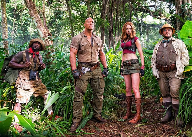 Kevin Hart, Dwayne Johnson, Karen Gillan, Jack Black (Jumanji: Welcome to the Jungle)