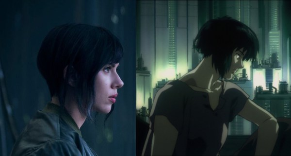 Ghost in The Shell - Anime vs movie (Ghost in The Shell animê e filme) Scarlett Johansson