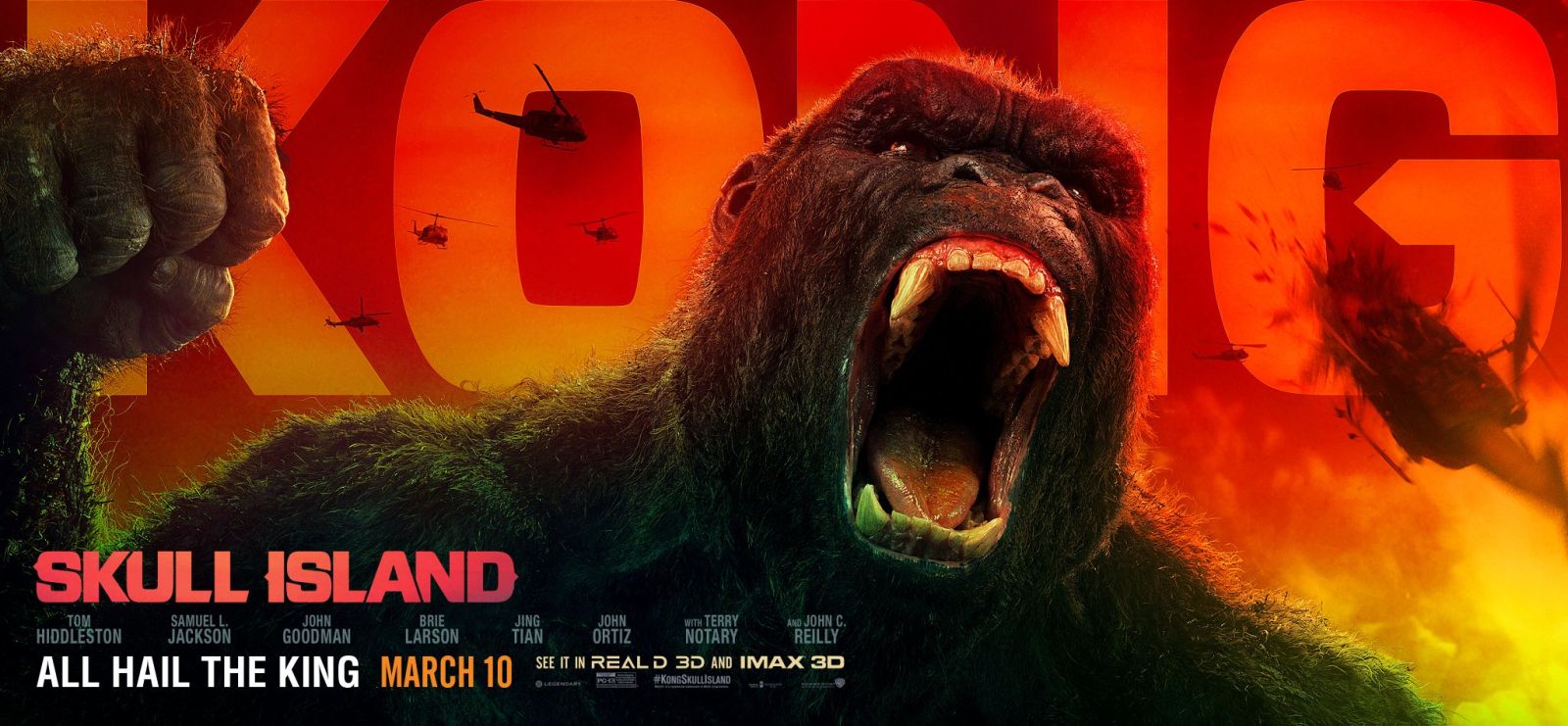 Poster Kong: Skull Island (pôster Kong: A Ilha da Caveira)
