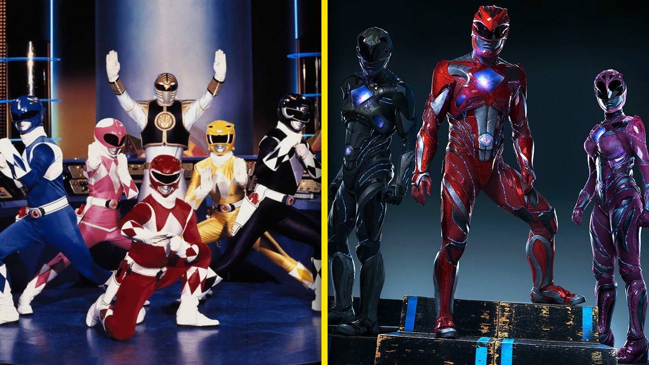 power rangers mighty morphin and Power Rangers movie 2017