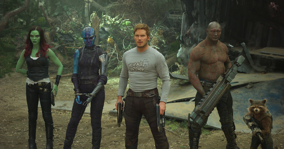 Gamora, Peter Quill, Drax, Nebula (Guardiões da Galáxia vol.2)