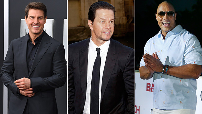 Tom Cruise, Mark Wahlberg e Dwayne Johnson